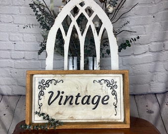 Vintage Wood Sign