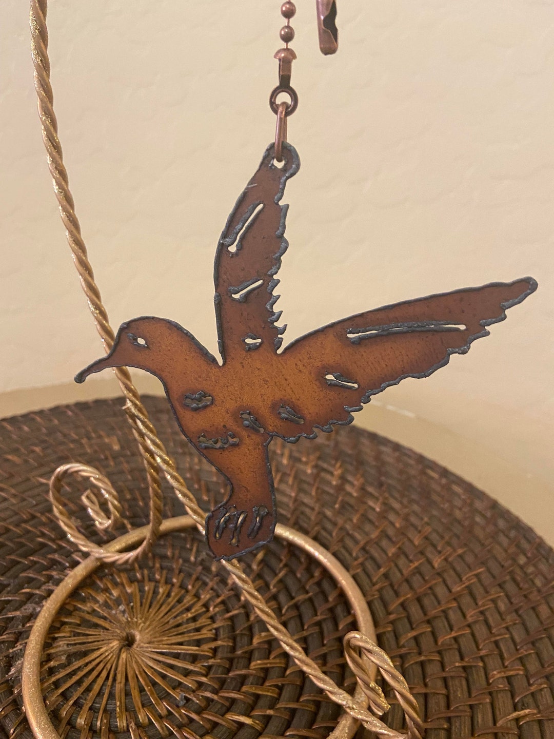 Metal Humming Bird Fan Pull - Etsy