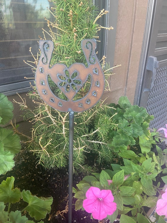 Metal Horse Garden Stake Etsy