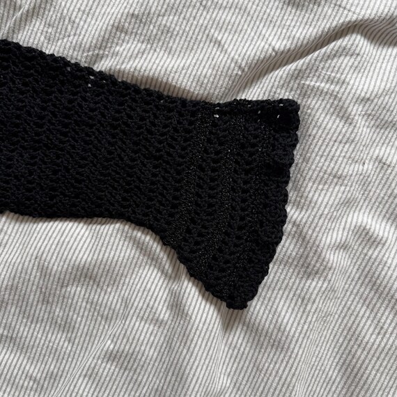 Vintage Granny Square Patchwork Crochet Sweater M… - image 9