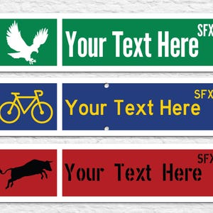 Personalized Metal Street Sign, Quality Custom Decor Sign, Gift Make Aluminum Sign, Road Name, Home Decor, Kid Name Rustic Vintage Sign