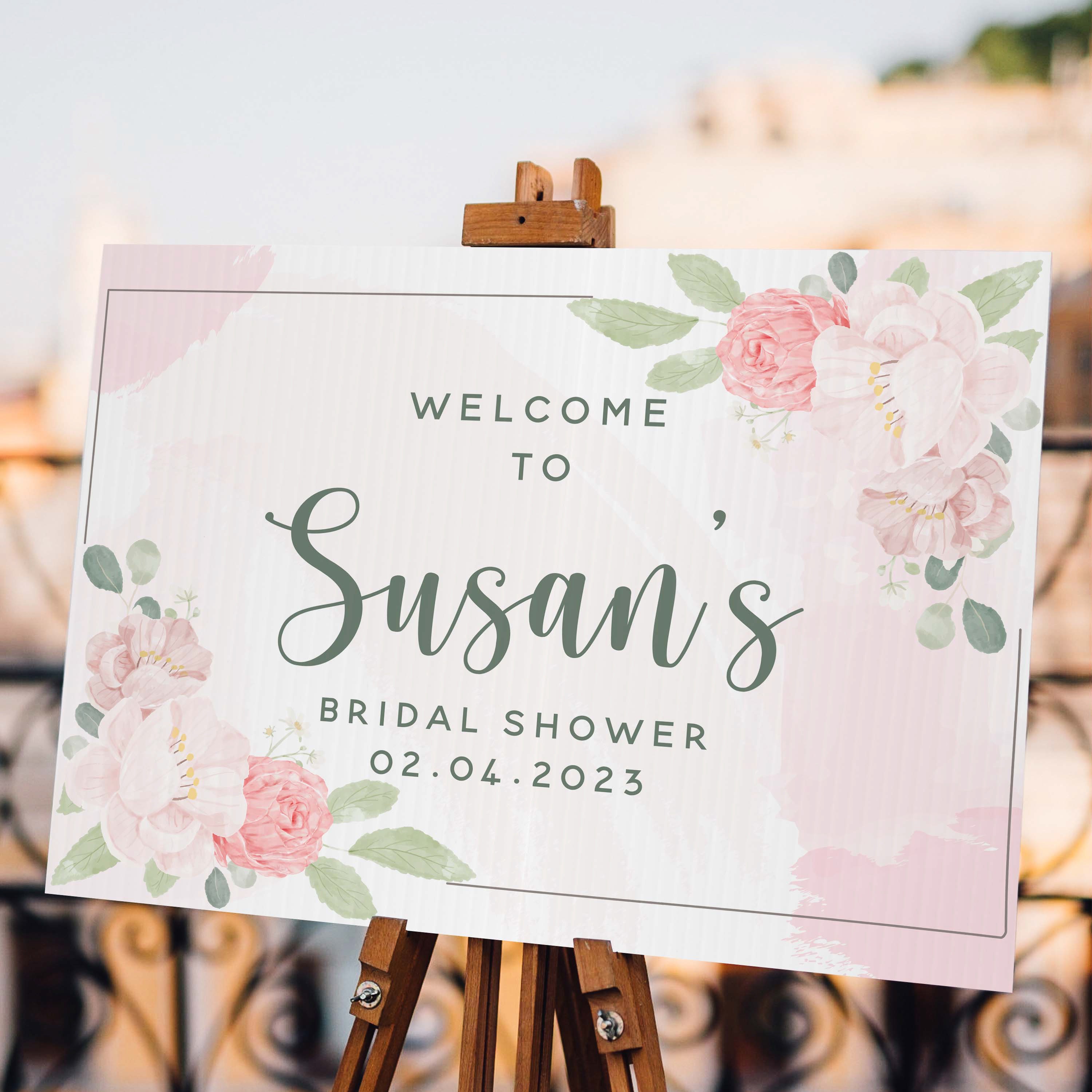 Bridal Shower Welcome Sign