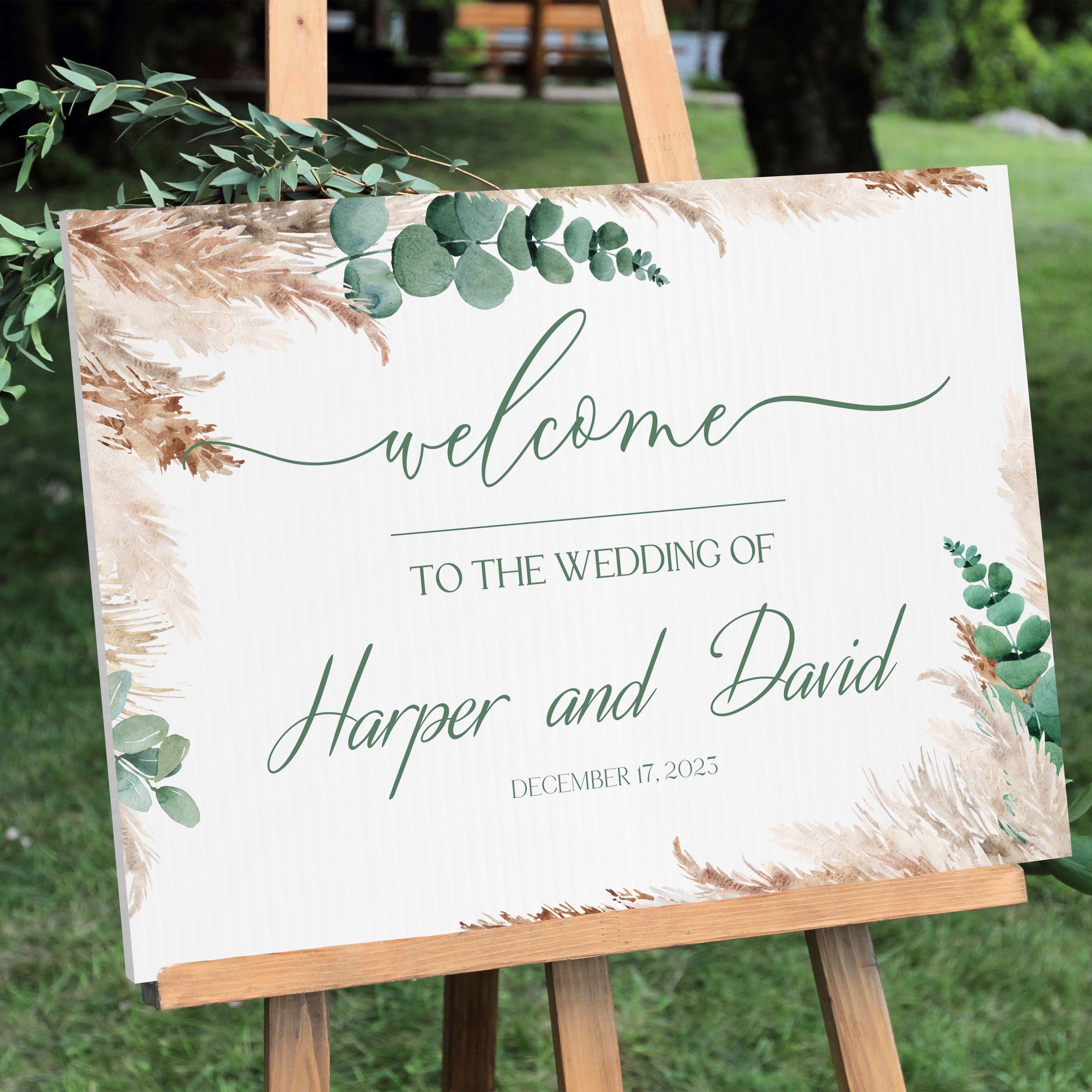 【受注製作品】Wedding Welcome Board Amazon.com: Personalized Wedding Welcome Sign, Custom