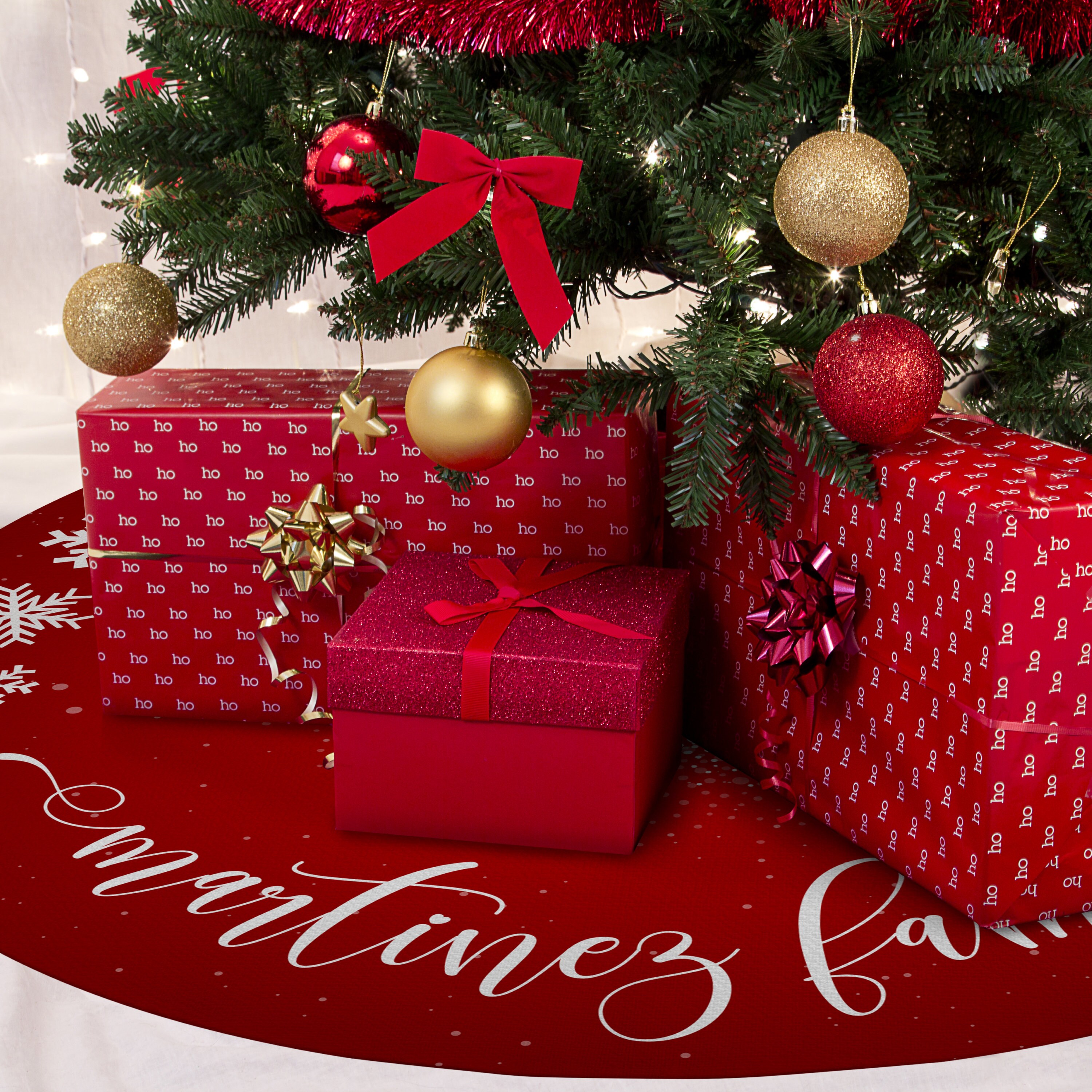 Personalized Christmas Tree Skirt 36 Inches 12 Designs Etsy