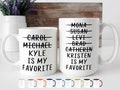 Funny Favorite Child Mug, Favorite Son, Favorite Daughter, Personalized Dad Mug, Dad Gifts from Daughter - Son, Fathers Day Gifts