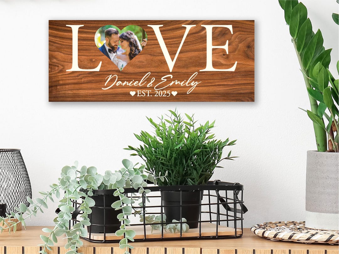 Custom Photo Love Sign for Couples, 2sizes - 9 Designs, Gifts for ...