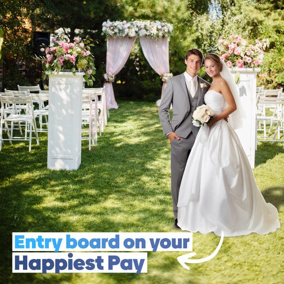 Custom Life Size Cardboard Cutout, Graduation, Birthday Party Props, Wedding Decoration, Standing Bride and Groom, High-Resolution Full Body