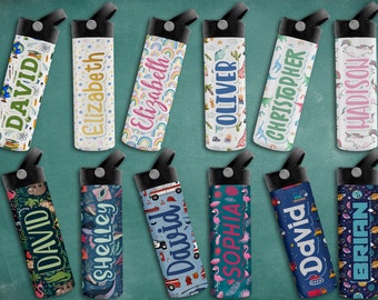 Personalized Water Bottle for Kids - 2 Sizes, 14 Design Options, Custom Water Bottle for Children - End of School Year, Back to School Gifts