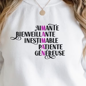 SVG en Français | SVG pour maman, Acrostiche Maman, svg mère, Fichier svg Français, SVG Fête des mères, Cricut Français, png, jpg, eps