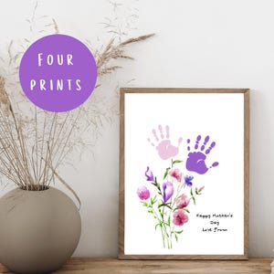 Mother's Day Printable, Handprint Art, Mothers Day Gift, Mum, Mummy, Activity Page, Craft Activity, Grandma Keepsake, Nana