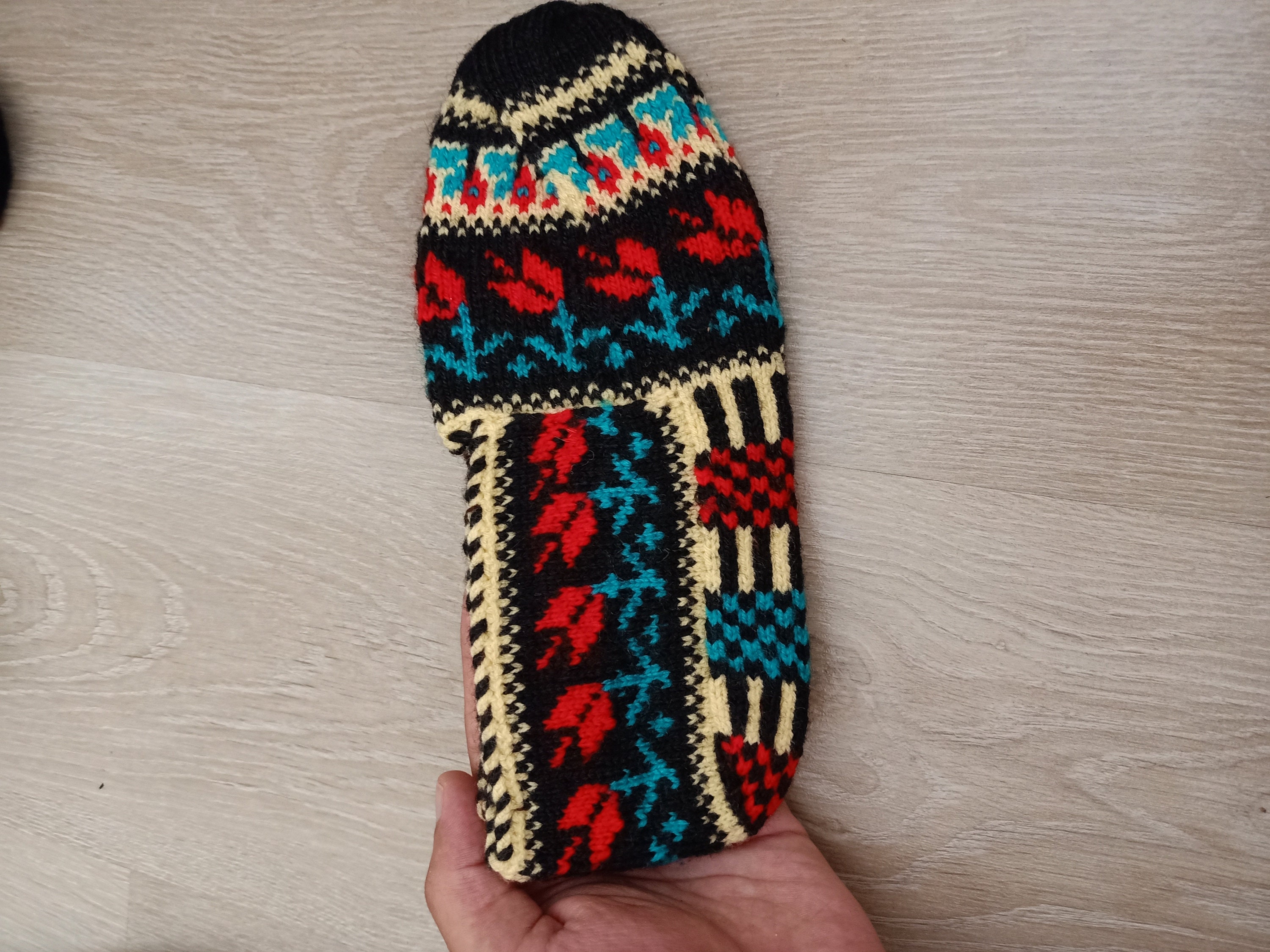 Turkish Handmade socks Anatolian Design Knitted Knitted Etsy