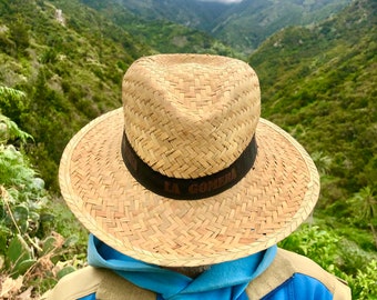 Handmade ‘campo’ hat / Sombrero de Paja / straw hat / La Gomera band