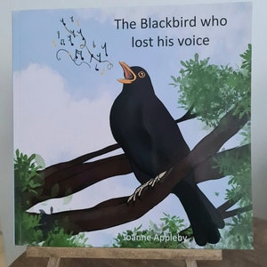 O Melro que perdeu a voz. Livro de histórias infantil ilustrado. Colorido.