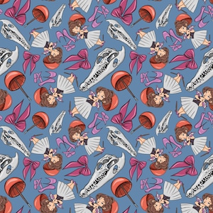 ballerina haunted mansion PNG pattern