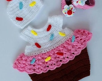 Crochet ice cream style dress