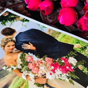 Handmade Embroidered Photo, Custom Embroidery picture gift, wedding anniversary embroidery gift for him/ her