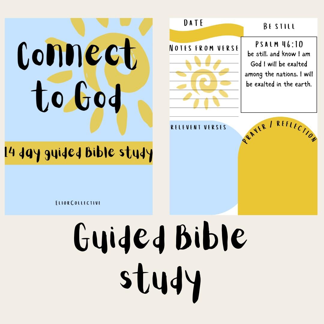 Connect to God 14 Day 2 Week Women Daily Guided Bible Study Journaling ...