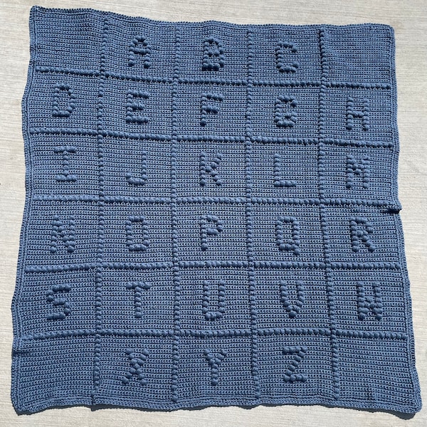 Abc Baby Blanket Pattern Etsy