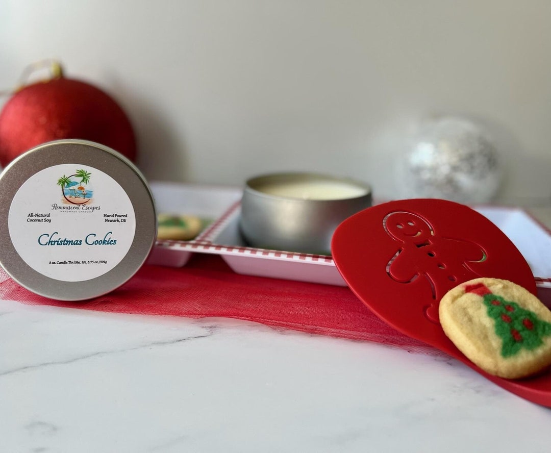 Christmas Cookie Candle Sugar Cookie Candle Baked Goods Etsy