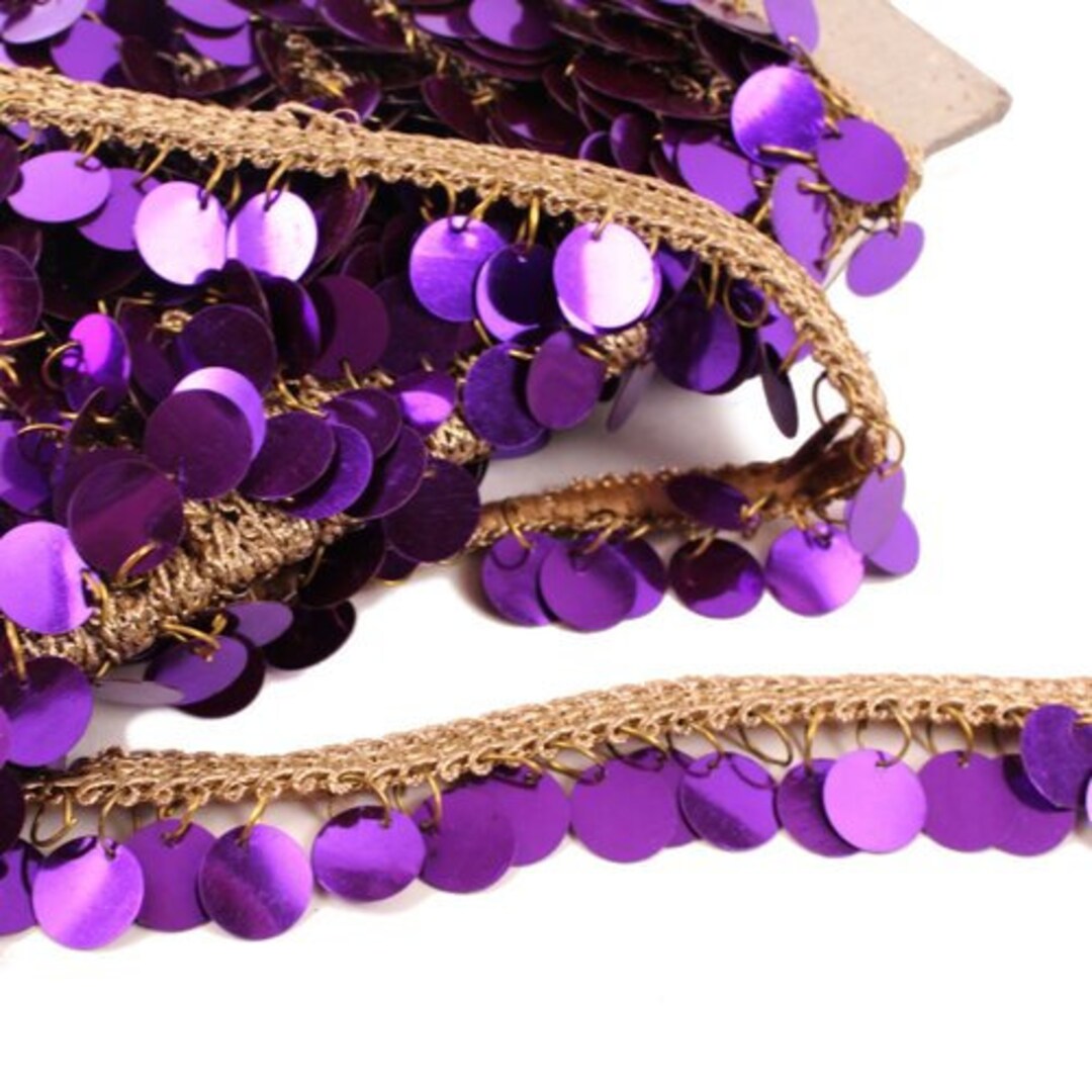 Sequin Tassel Fringe Trim in Red/pink/blue/green/purple for Etsy