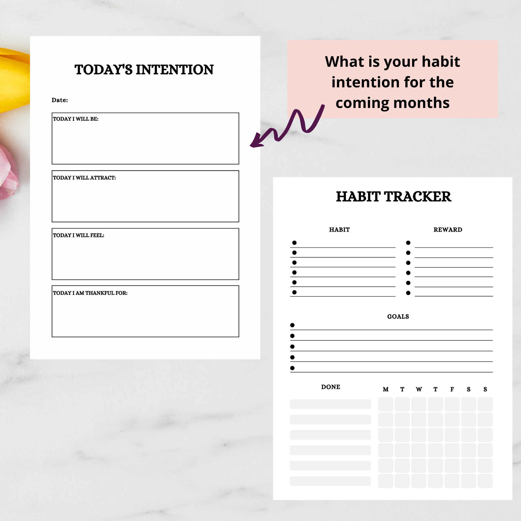 Atomic Habits Planner Printable Inserts Habits Tracker Etsy Canada