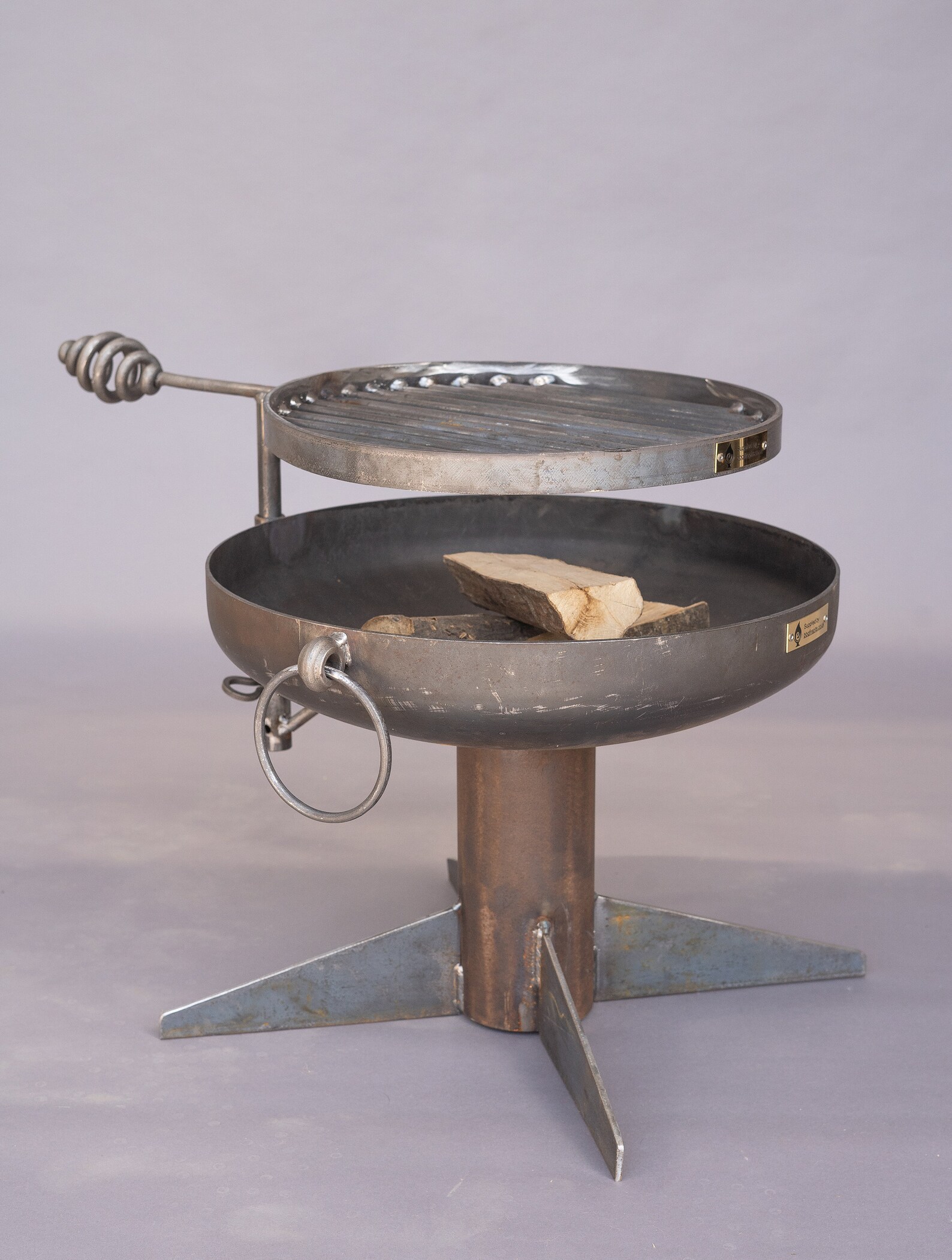 Wessex 50 fire pit with adjustable height swing arm BBQ Etsy