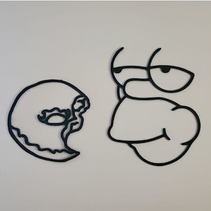 Homer Simpson Wall Art Donut (Made in U.S.A)-Fun and Unique Home or Office Decoration