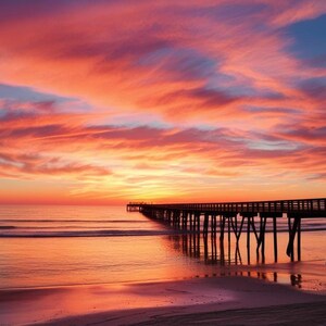 Beach Pier at Sunset