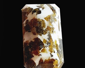 Beautiful Combination of Unusual Precious Stones Opal and Epidote