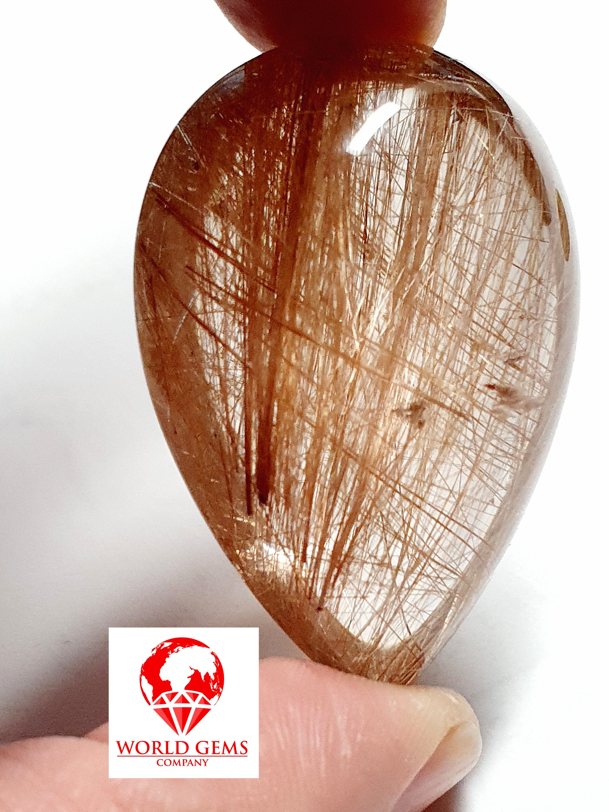 Oeuf Quartz Rutile Du Brésil Dim 30 X 45 mm Poids 46.10 G 100% Naturel Pour Faire Un Cadeau, Plaisir