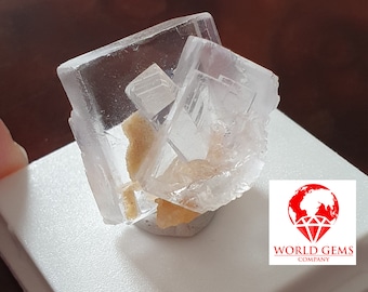 Beautiful crystallization of colorless cubic fluorite from Spain