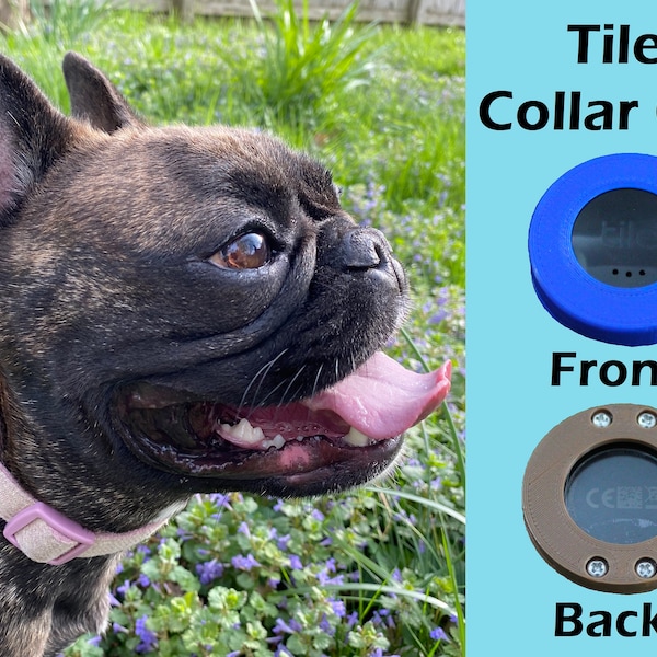 Tile Sticker Dog Collar Holder Case Cat Collar