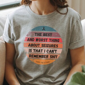Epilepsy Awareness Seizure Awareness T-shirt Eco Friendly Gift Funny Shirt Unisex Women&#39;s Tee Aesthetic Clothing Nonepileptic Seizures