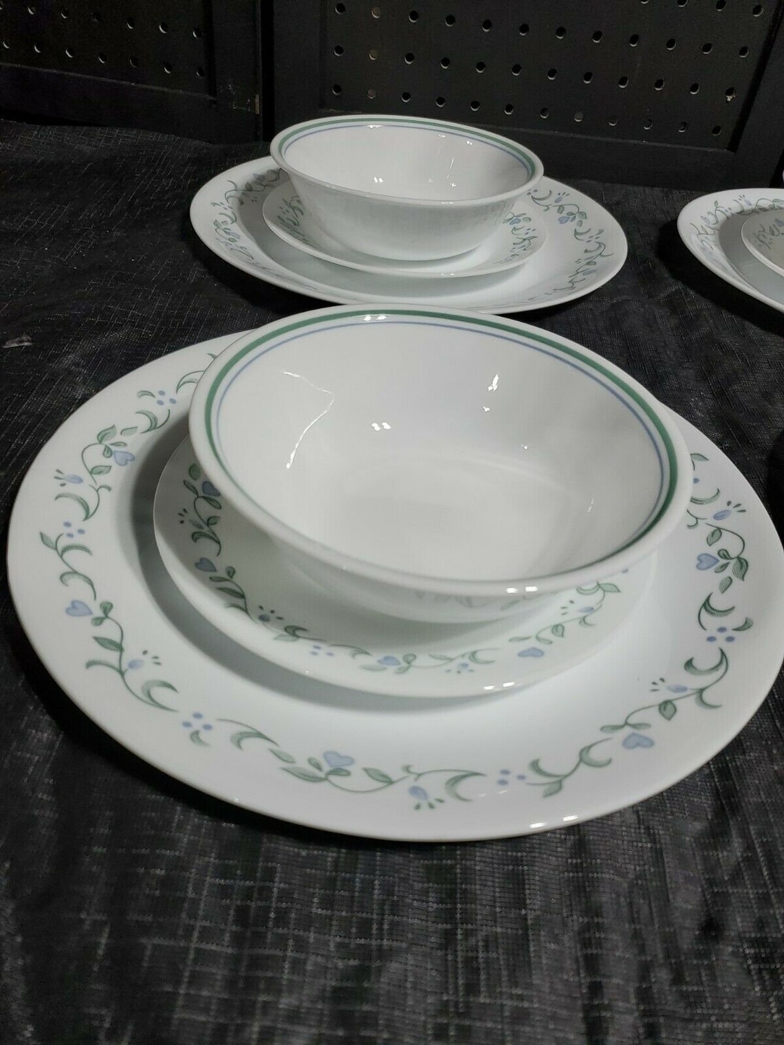 Vtg Corelle Country Cottage Vitrelle 12Pc. Dinnerware Set Etsy