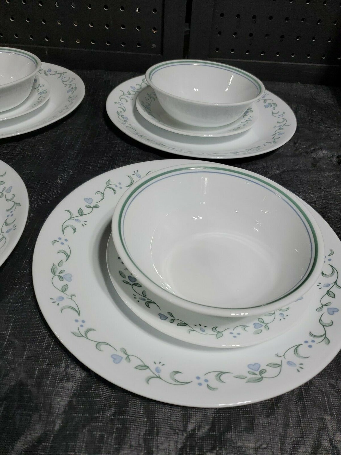 Vtg Corelle Country Cottage Vitrelle 12Pc. Dinnerware Set Etsy