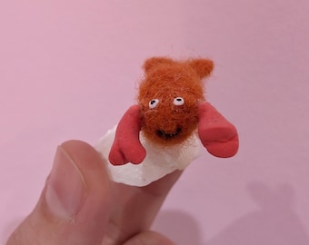 Mini langosta de regalo, lindo obsequio de langosta, decoración hecha a mano con fieltro de aguja, adorno para bandeja de impresora