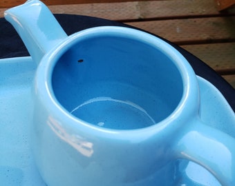 Tea Pot and Steak Plate Vintage Frankoma Pottery Tea Cup