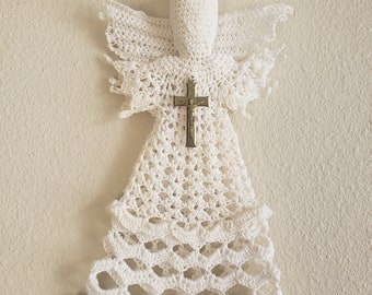 vintage Crochet Angel Arbre Topper