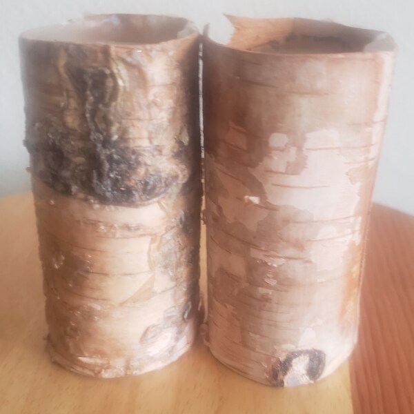 Birch Bark Candles Etsy