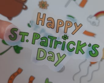 26 St. Patrick's Day-stickers - om te gebruiken in je eigen (bullet)dagboek