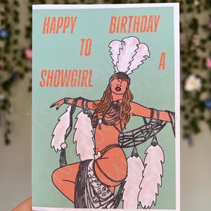 Greeting Card - Showgirl