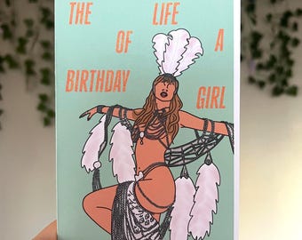 Tarjeta de felicitación - La vida de una cumpleañera
