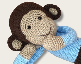Crochet monkey plush