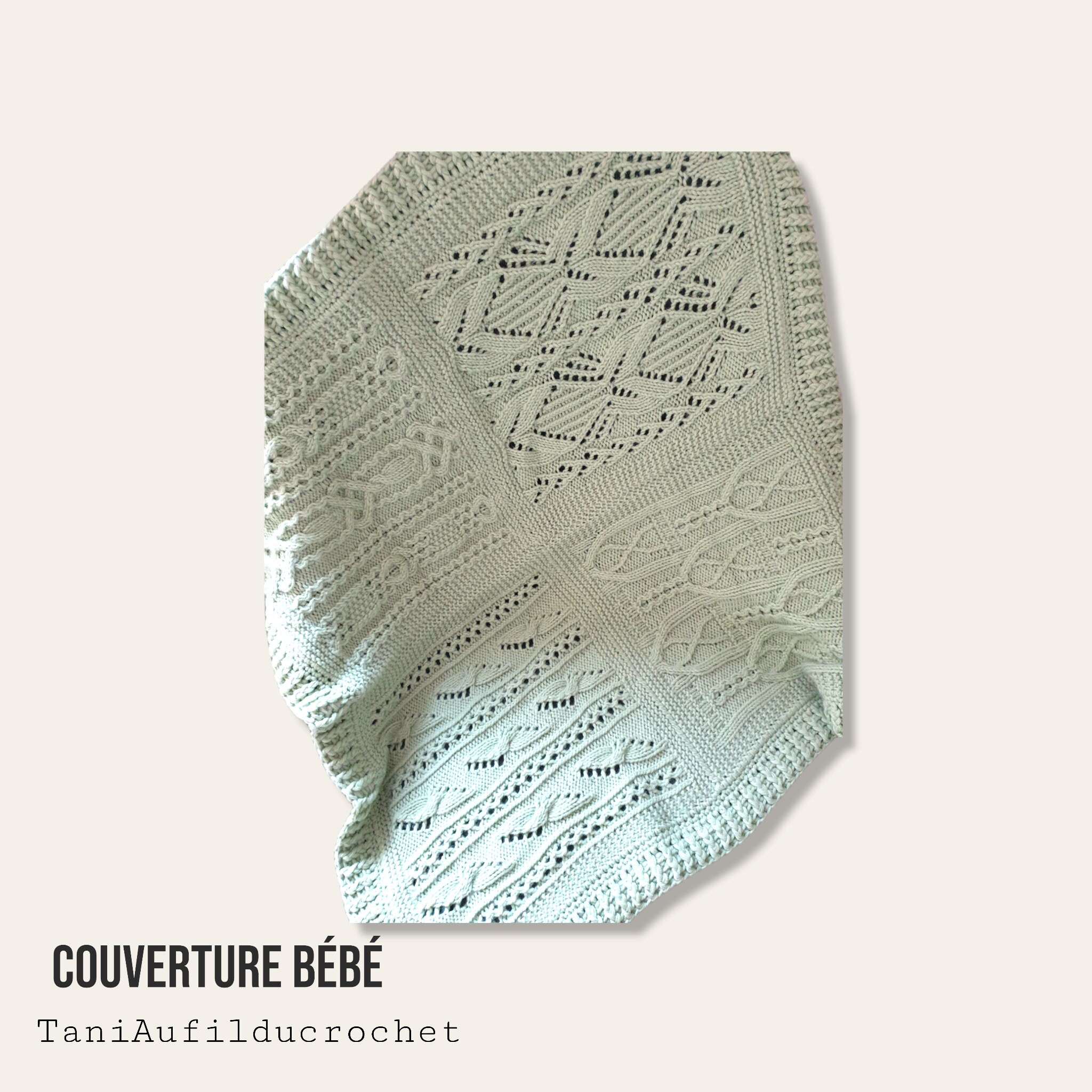 Couverture Bébé Au Tricot et Crochet