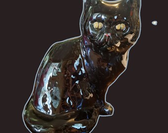Vintage Deco Style Black Cat Statue