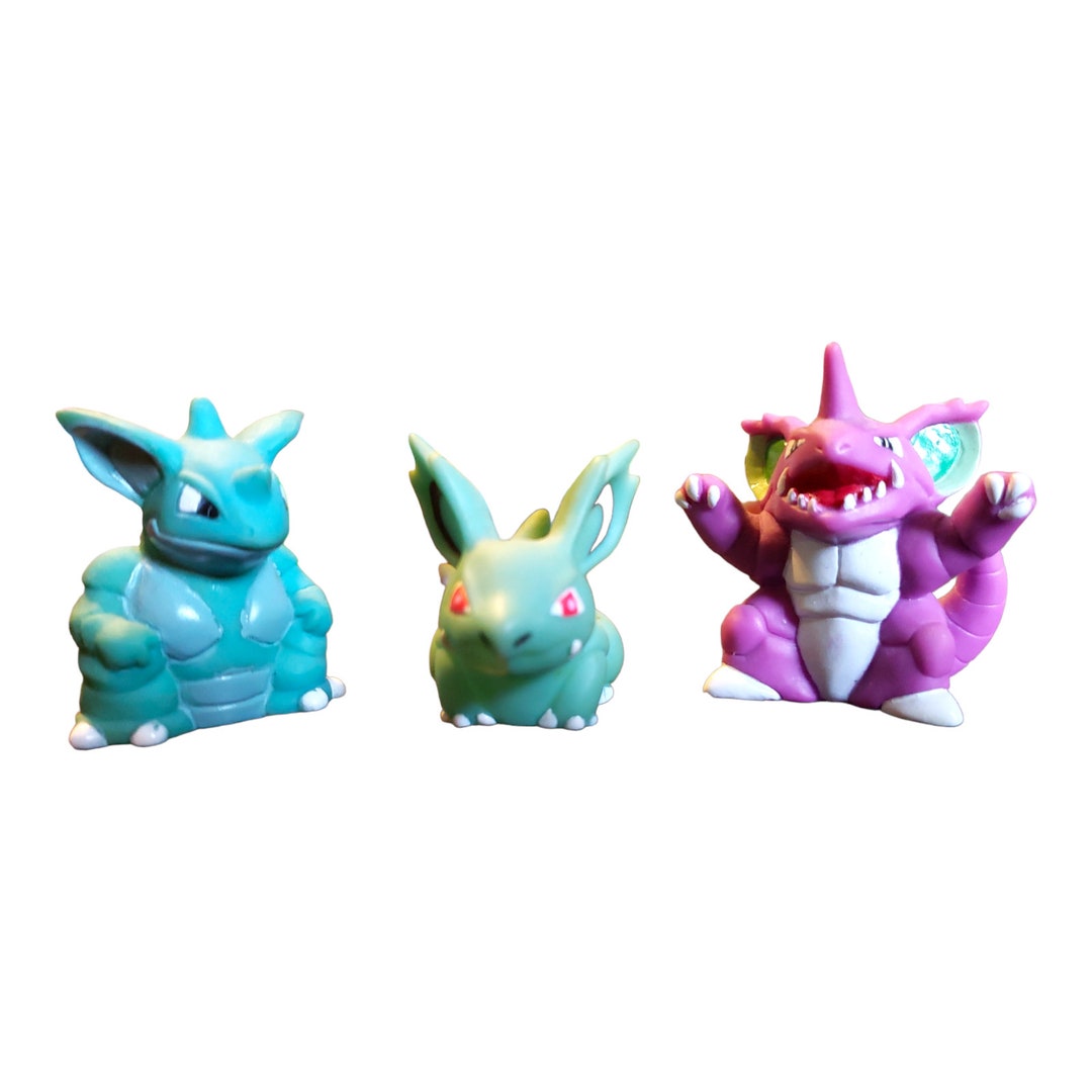 Vintage Bandai Pokemon Finger Puppets Nidorina & Evolutions Etsy