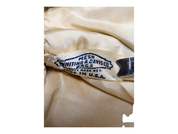 Vintage 1930s-1940s Whiting & Davis Co. White Mes… - image 4