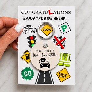 Personalised New Driver You Did It Keyring - Car Keyring, New Driver Gift, Driving Pass, 1st Car Keyring, Special Keepsake, Drivers License