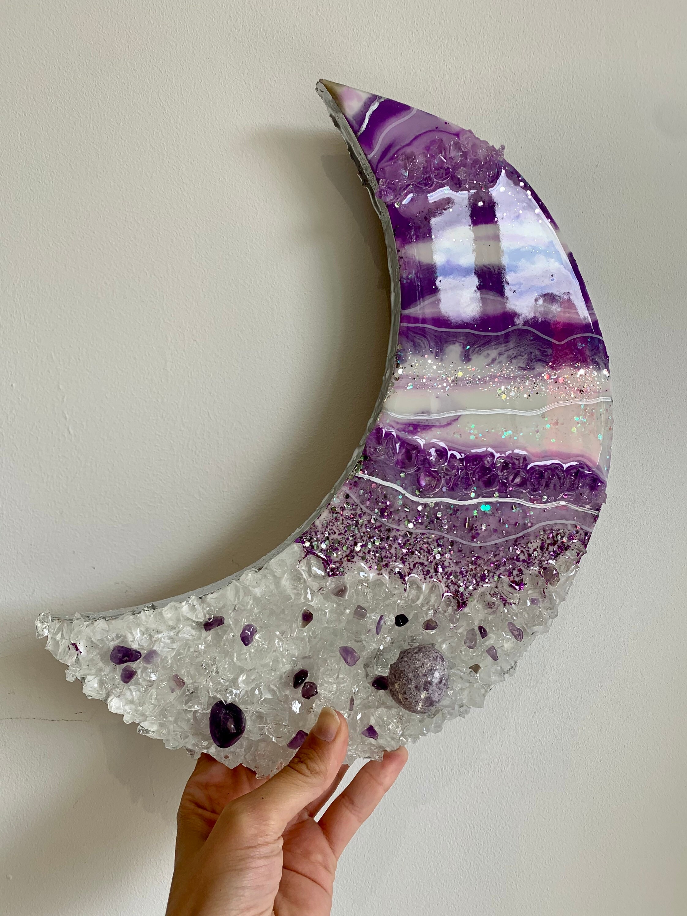 lune Décorative Violette