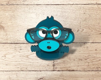Monkey Eyeglass Holder, Eyeglass Stand, Decor for Children